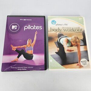 Pilates For Life MTV DVD Lot 2 Workout 20 Min Exercise Fitness Mobility Stretch